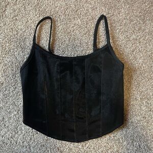 Black Women's Tank Top Corset